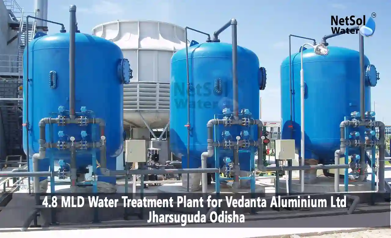Water Treatment Plant, WTP Case Study, 4.8 MLD WTP,  Surface Water Treatment, Dam Water Treatment,  1 NTU Turbidity, Vedanta Aluminium Water Treatment, Jharsuguda Water Plant,  Industrial WTP India, Drinking Water Plant India
